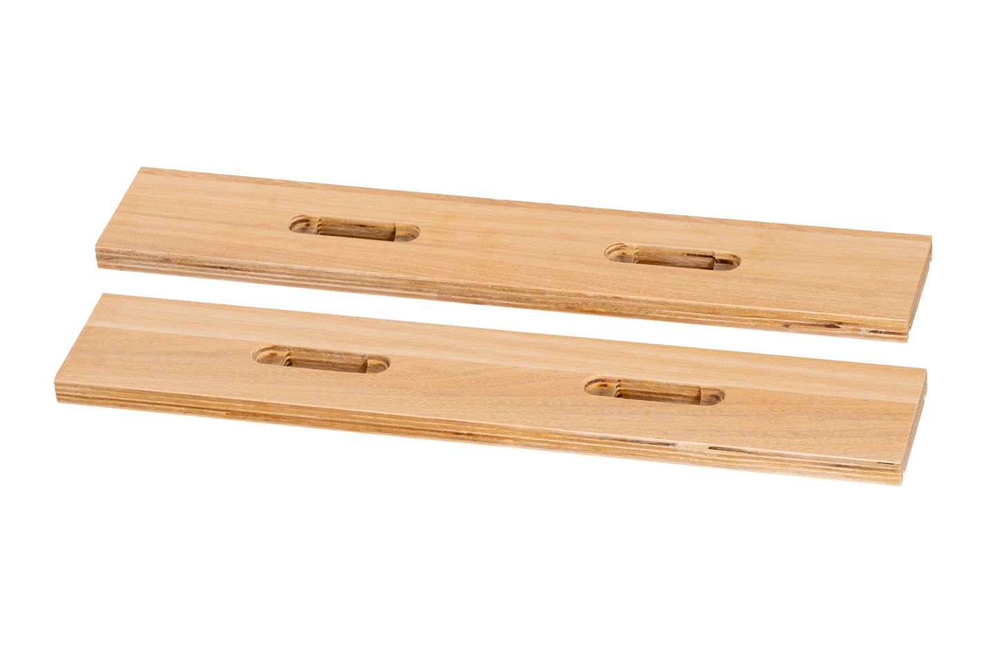 Angelrollenhalter, 2er Set für 4 Angelrollen, Farbe Buche