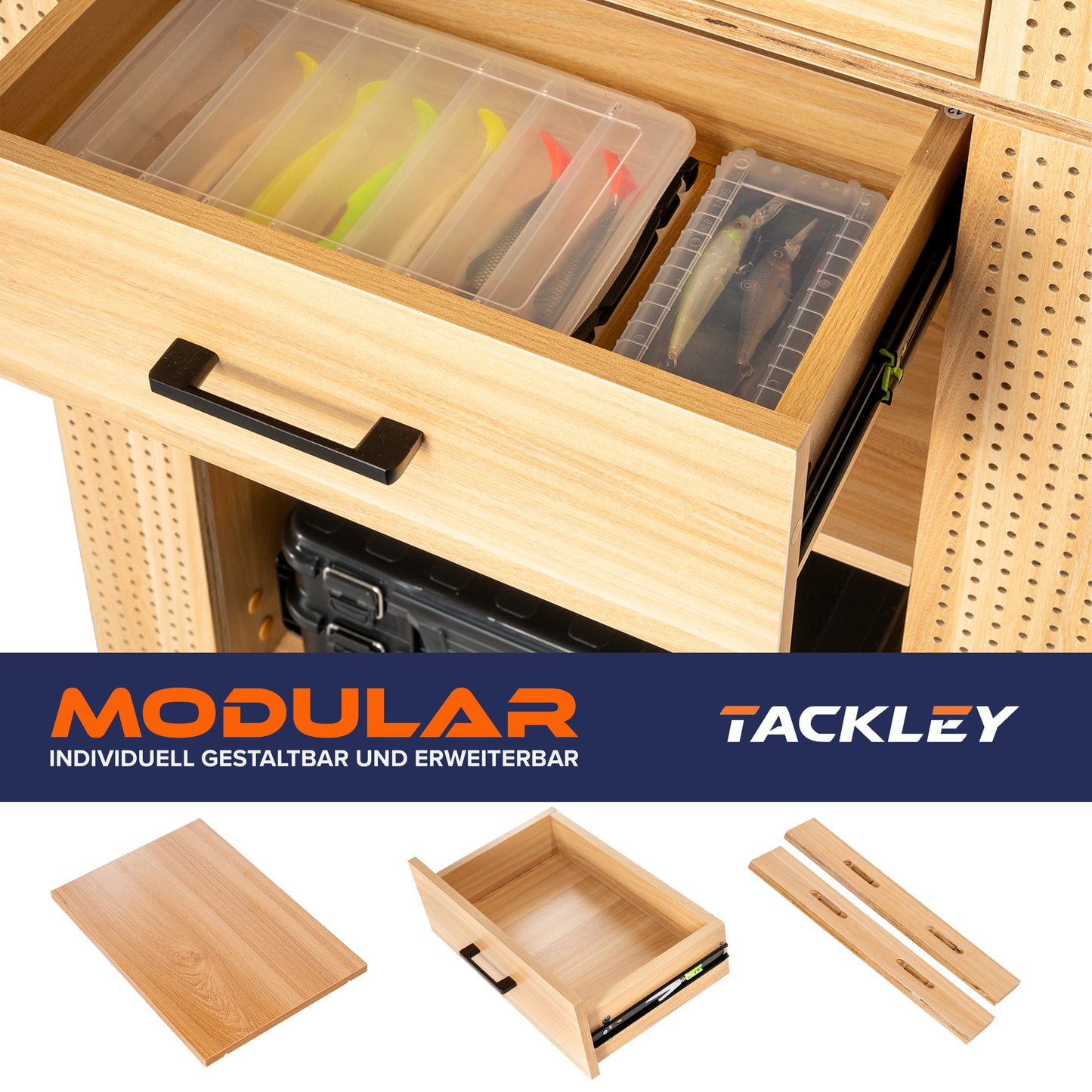 Doppelpack Angelschrank mit System, Kiefer - 65x50x158 cm