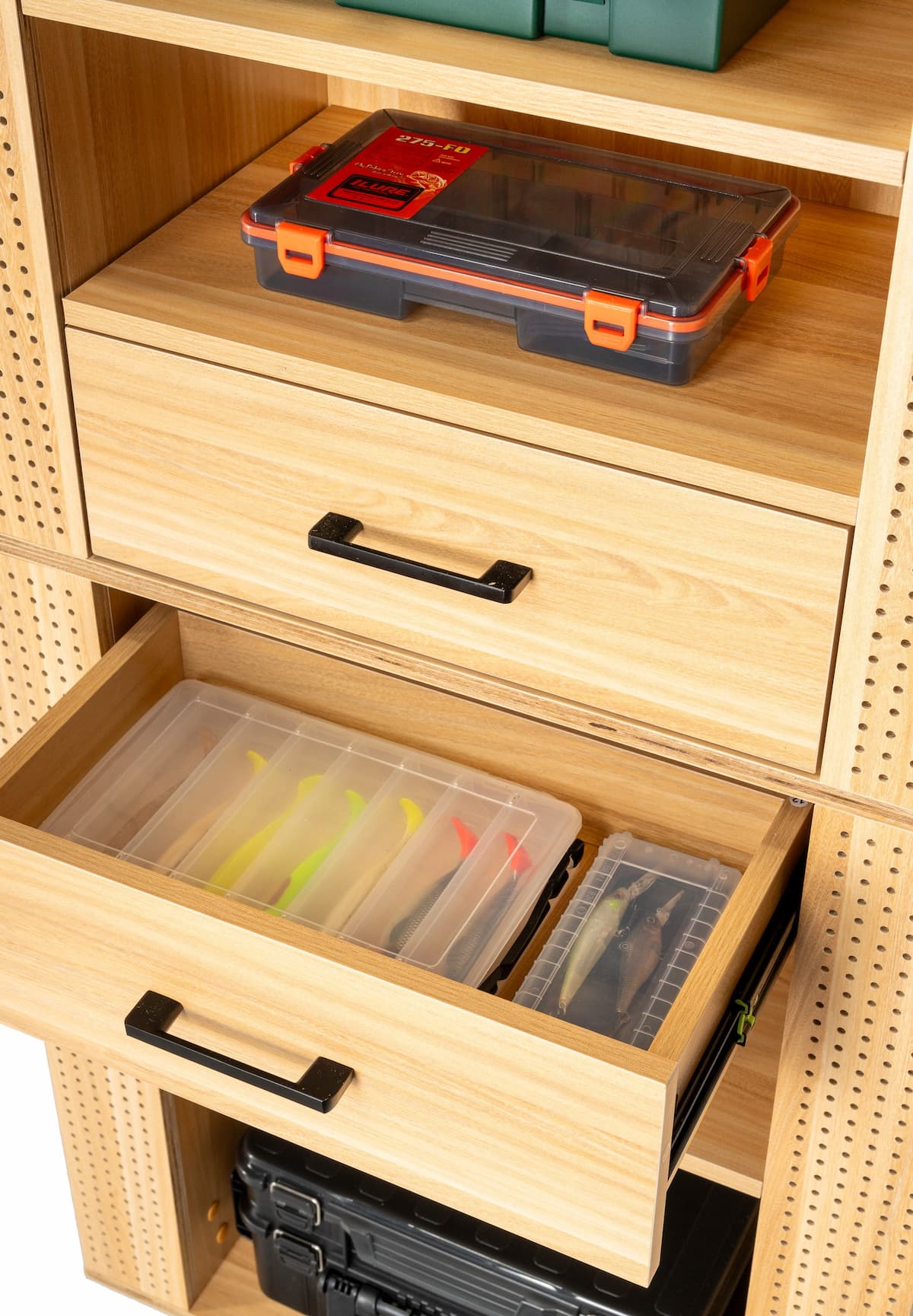 Angelschrank, 65x50x158cm, Farbe Buche