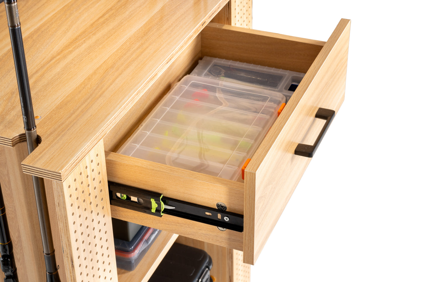 Angelschrank, 65x50x84,5 cm, Farbe Buche