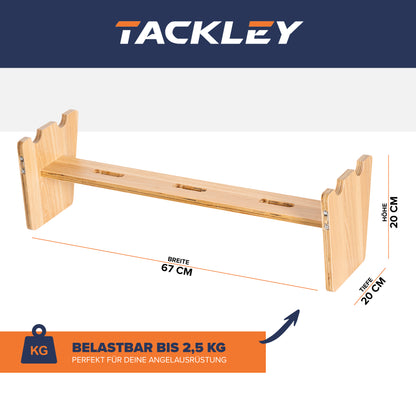 Angelregal, 20x20x67 cm, Farbe Buche