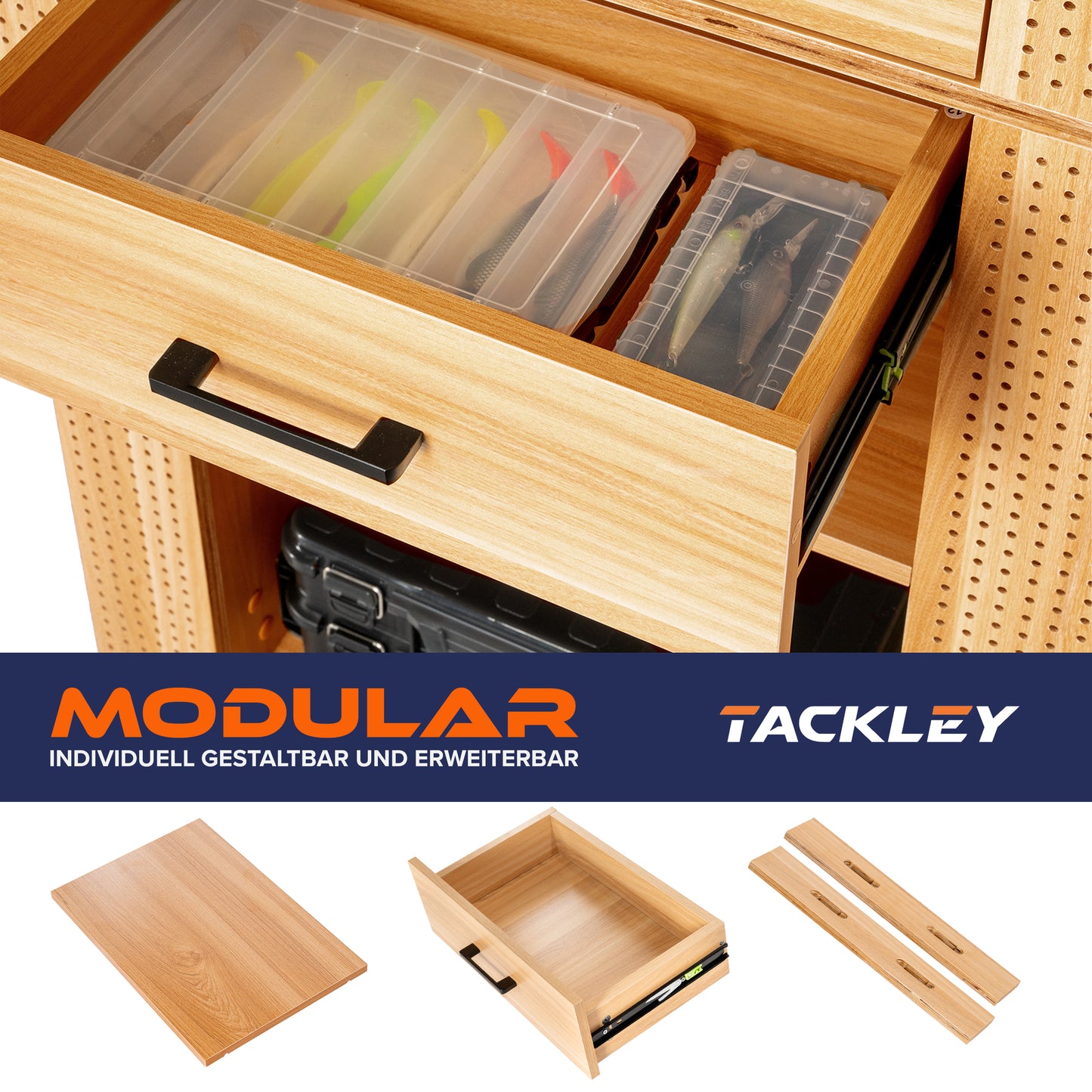 Doppelpack Angelschrank mit System, Kiefer - 65x50x158 cm