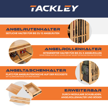 Doppelpack Angelschrank mit System, Kiefer - 65x50x158 cm