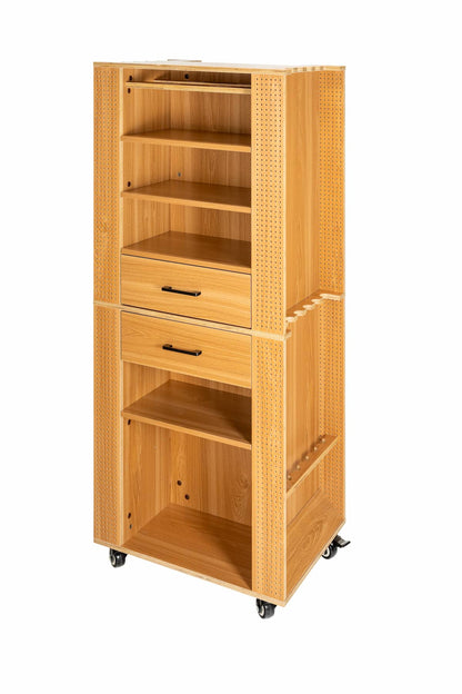 Angelschrank, 65x50x158 cm, Farbe Kiefer