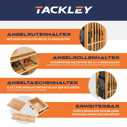 Angelschrank, 65x50x158 cm, Farbe Kiefer